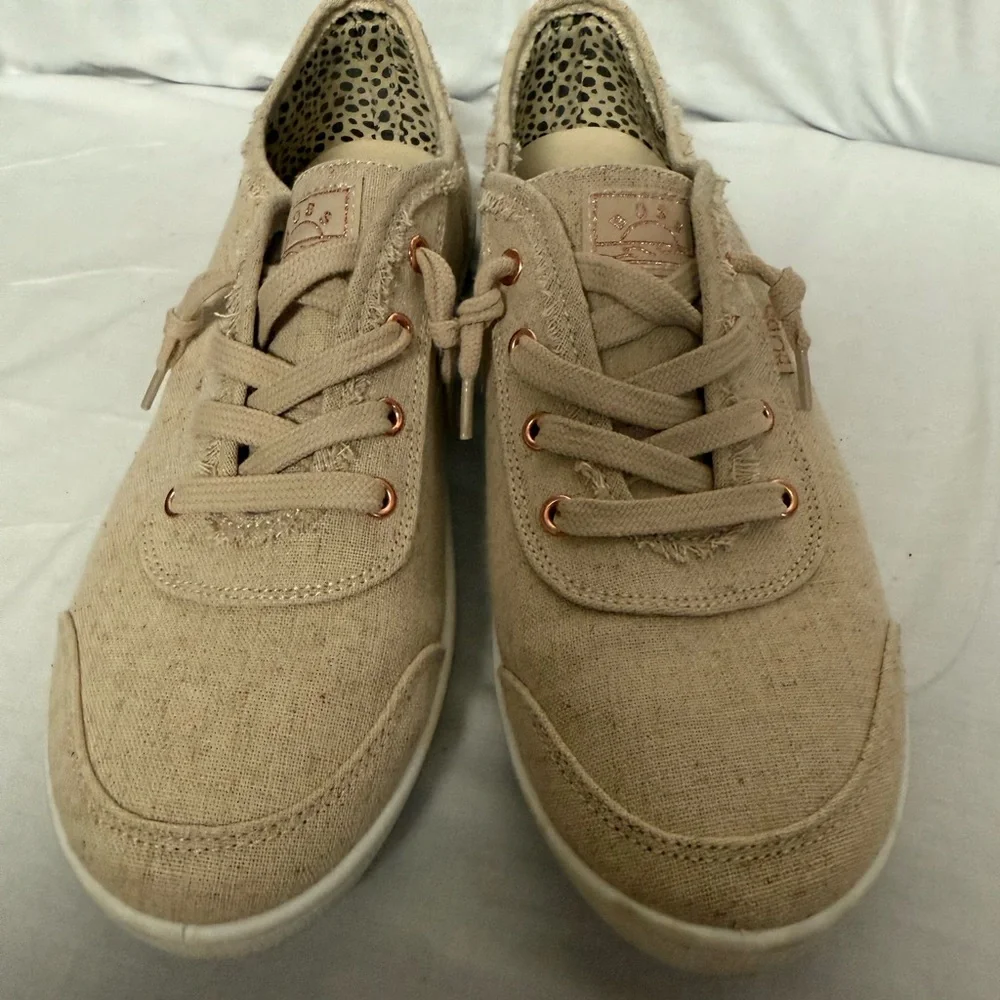 Skechers BOBS Beige Casual Shoes - Picture 8 of 12